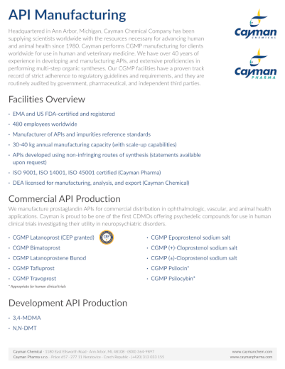 <p>​API Manufacturing<br></p>